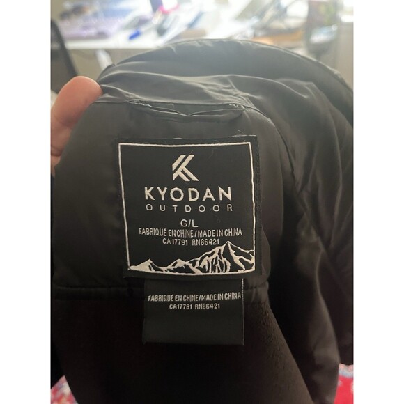 Kyodan Black Light Weight Puffer Jacket Women Large - Picture 2 of 9
